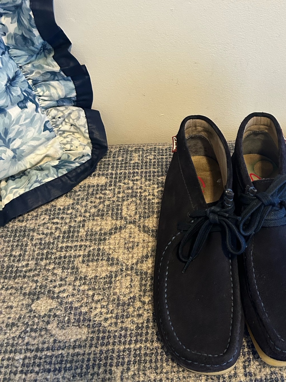 Clarks Black Suede Chukka Boots